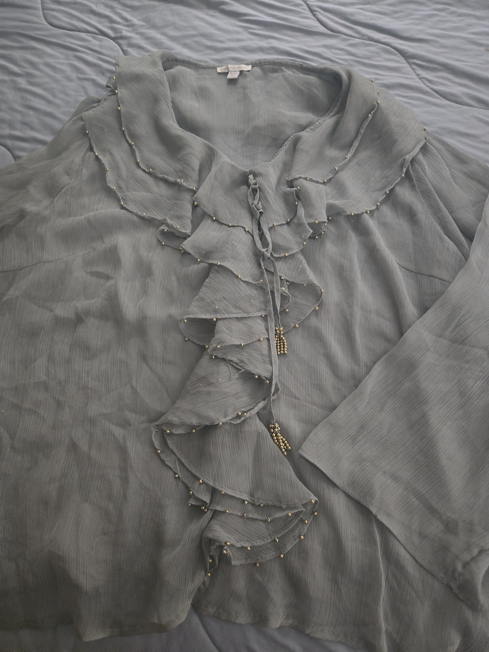 Cato Light Pale Sheer Green Pleated Cover Up